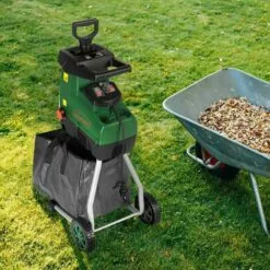 Gardebruk Elektrischer Leisehäcksler 2800W Max. 44mm Aststärke 2x 60L Auffangbeutel Gartenhäcksler Walzenhäcksler Schredder Häcksler -Häcksler Verkäufe 18744009 3