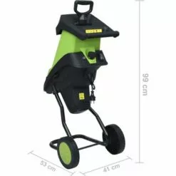 Elektrischer Gartenhäcksler Mit 2 Ersatzklingen 2400 W VidaXL -Häcksler Verkäufe 19919993 3