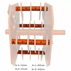 ATIKA Ersatzteil | Distanzr�hrchen (Satz) F�r Gartenh�cksler GHB 760 / GHB 760 A