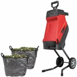 Scheppach 2IN1 Elektro Gartenhäcksler GS55 Häcksler Schredder 2400W 2 Fangsäcke