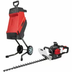 Pack SCHEPPACH Elektro-Häcksler - 2400 W - 2 Fangsäcke - GS55 - Thermo-Heckenschere - 60 Cm - 1 PS - HTH250/240P