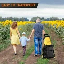 GIZCAM Gartenhäcksler Walzenhäcksler 2800W Elektrohäcksler Häcksler Schredder Gelb -Häcksler Verkäufe 67676449 5